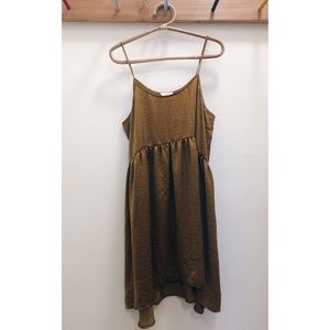 Olive/chartreuse Lou&Grey spaghetti strap dress, L